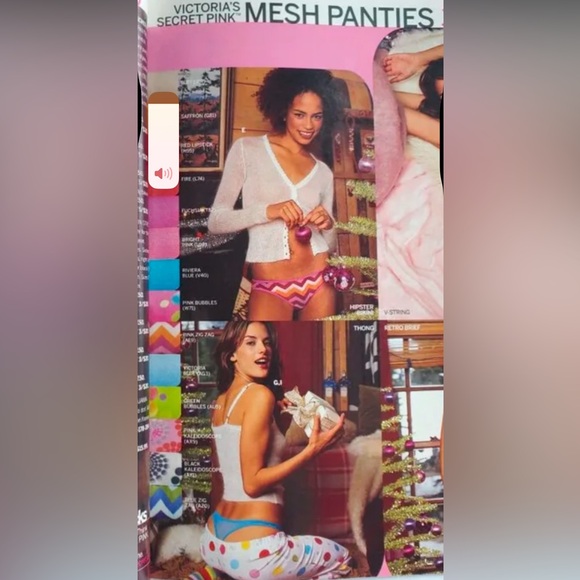 Rare 2 PAIRS Vintage PINK String Bikinis - 1 Mesh & 1 cotton - Picture 2 of 7